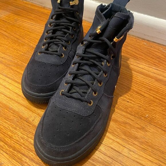 Nike SF Air Force 1 Mid Obsidian Black (GS) - AJ0424-400 Sneaker - Picture 7 of 12